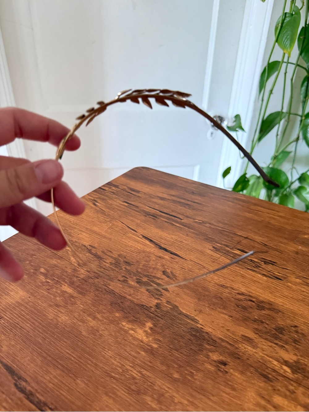 Gold Leaf Accent Headband - Women Accessories - Picture 9 of 11